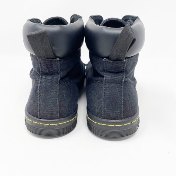 Dr. Martens Air Wair "Maelly' Black Canvas Boot 6 - Picture 4 of 10